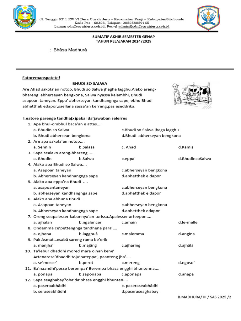 Soal UTS Bahasa Madura Kelas 3 Semester 1 PDF Chess Openings
