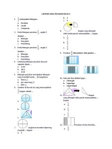 7 Contoh Soal HOTS Matematika Kelas 4 SD Tentang Pecahan yang Sering Muncul di Ujian