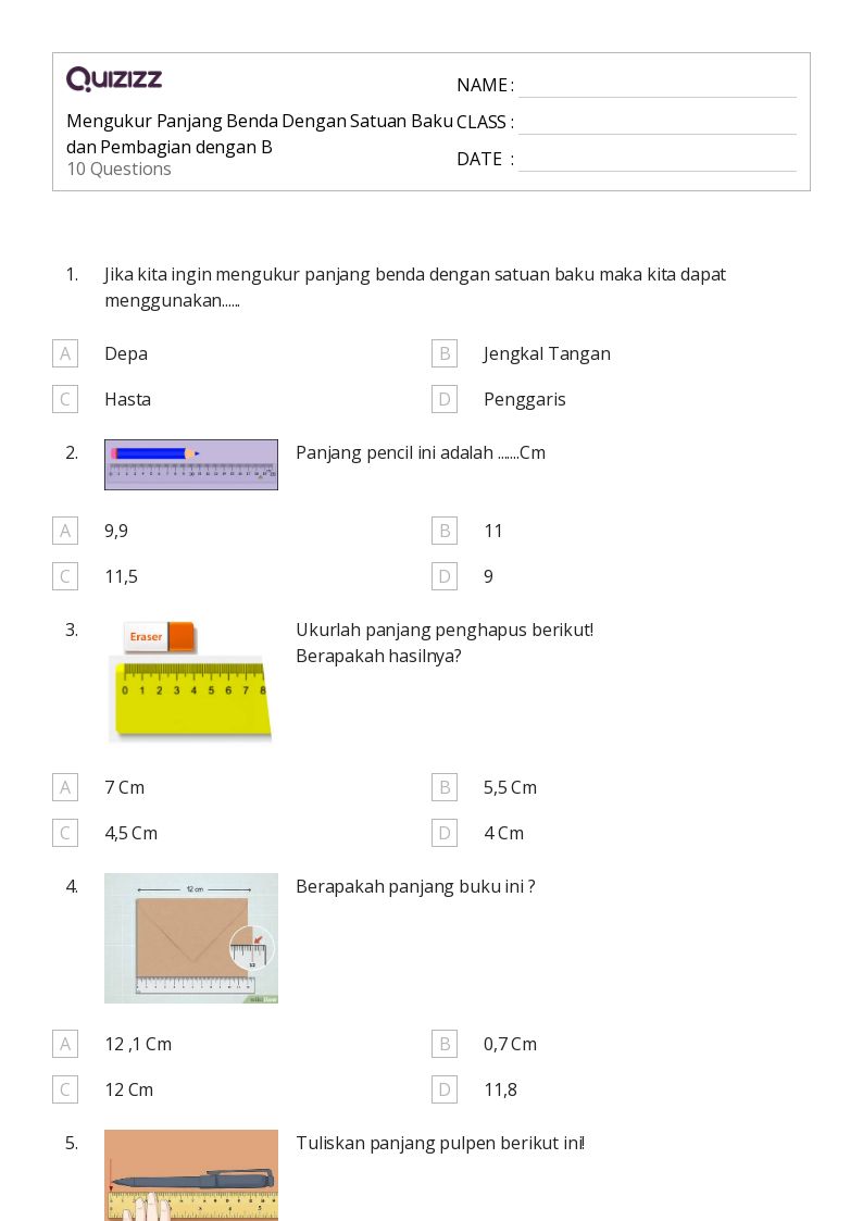 7 Contoh Soal Matematika Kelas 2 Mengenai Pengukuran Panjang yang Sering Muncul di Ujian, Wajib Tahu Sebelum Terlambat!