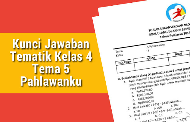 7 Rahasia Kumpulan Soal Tematik Kelas 4 SD Tema 5 yang Wajib Dikuasai Sebelum Ujian