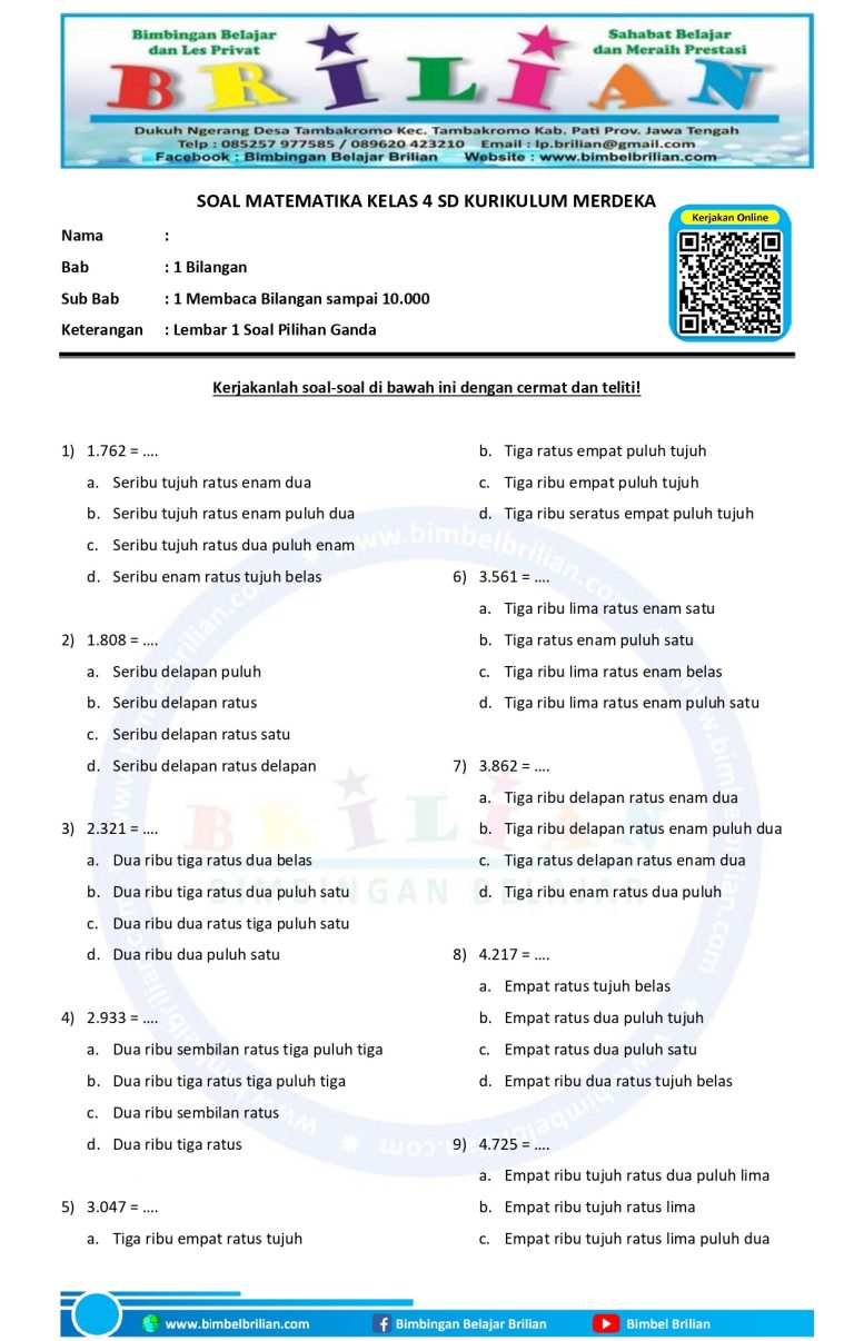 Akhirnya Tersedia! Download Bank Soal UAS Semester 1 Kelas 4 MTK, 7 Cara Jitu Anak Tak Lagi Takut Ujian Akhirnya Tersedia! Download Bank Soal UAS Semester 1 Kelas 4 MTK, 7 Cara Jitu Anak Tak Lagi Takut Ujian