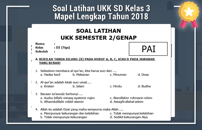 Kumpulan Soal-Soal UKK Kelas 3 Terbaru 2026 yang Wajib Dilatih Agar Anak Juara Kelas
